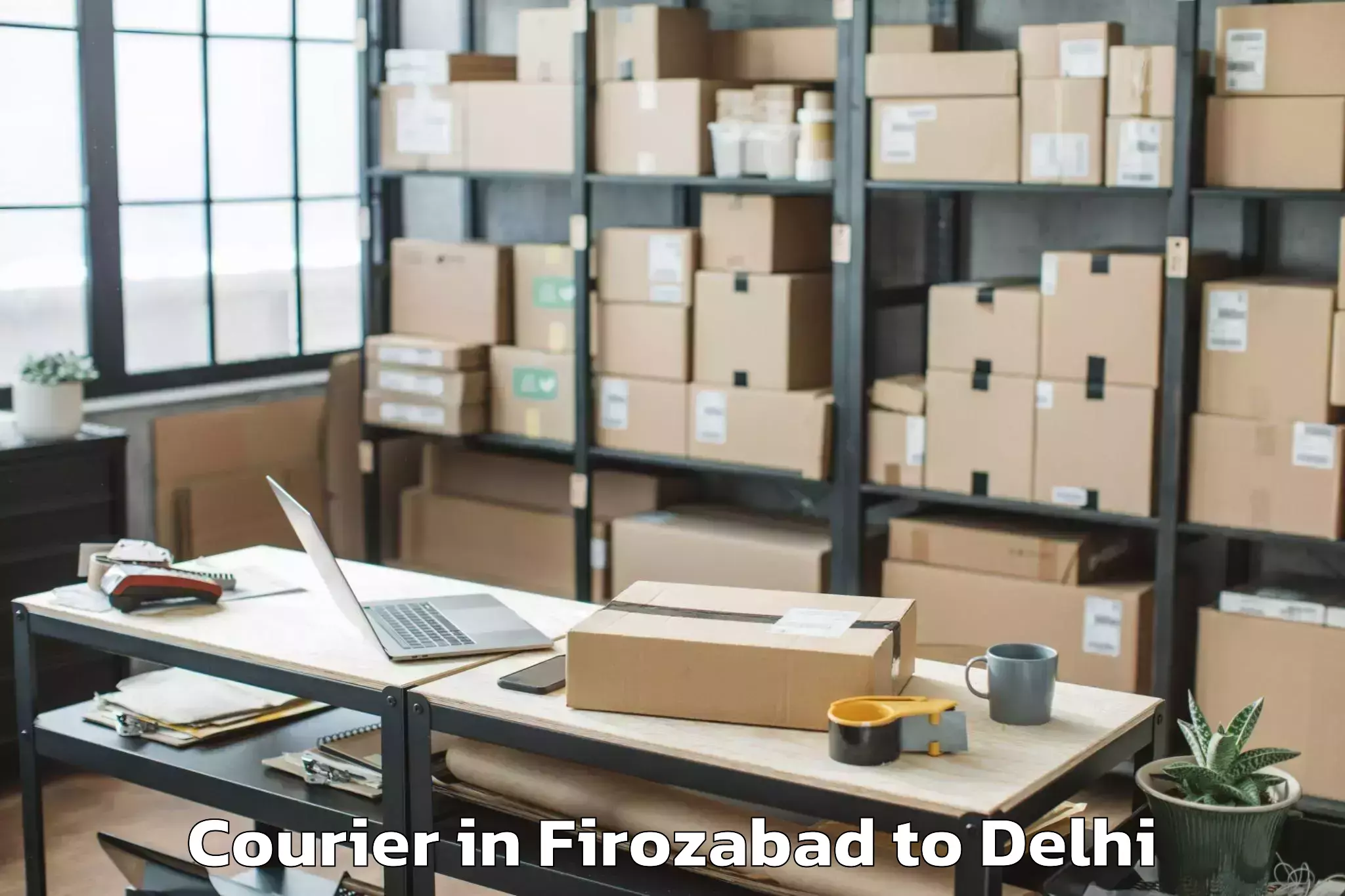 Hassle-Free Firozabad to Vasant Vihar Courier